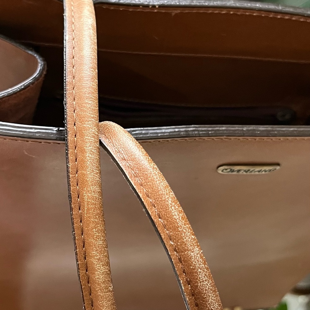 Overland Brown Leather Hand Bag - Picture 7 of 8